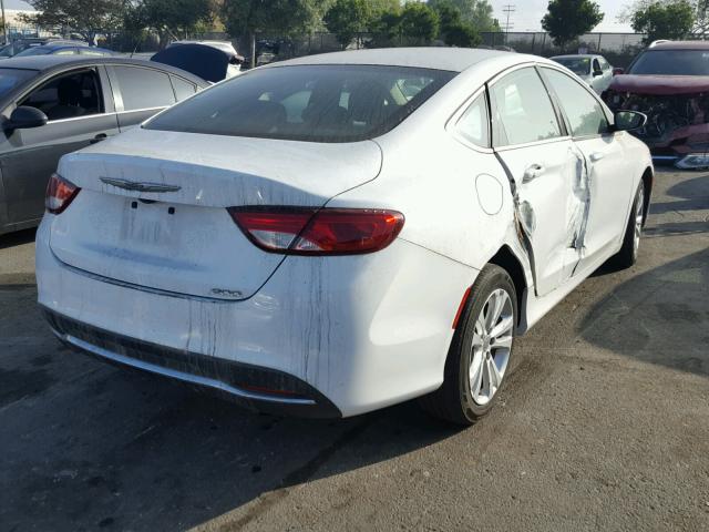 1C3CCCAB2GN183943 - 2016 CHRYSLER 200 LIMITE WHITE photo 4