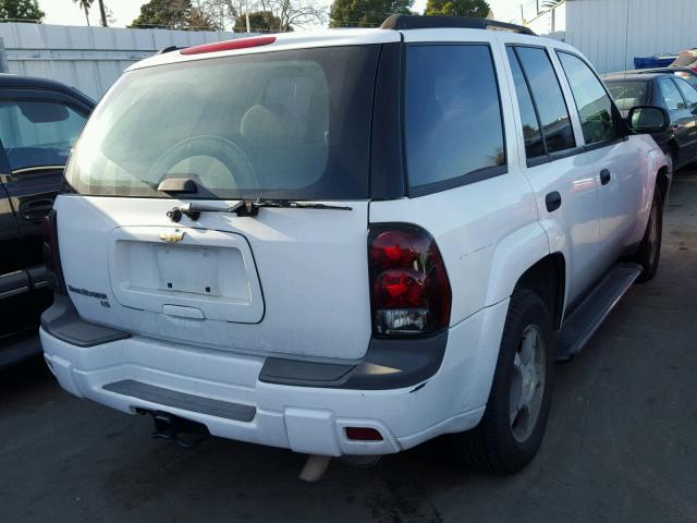 1GNDS13S162347842 - 2006 CHEVROLET TRAILBLAZE WHITE photo 4