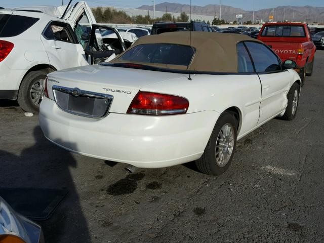 1C3EL55R45N538118 - 2005 CHRYSLER SEBRING TO WHITE photo 4