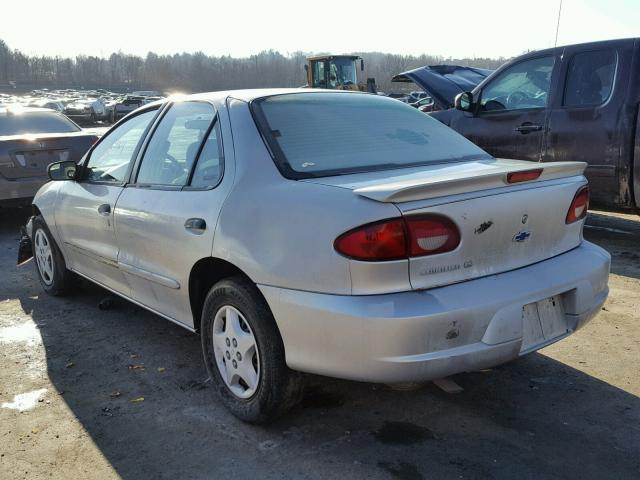 1G1JF5246Y7323478 - 2000 CHEVROLET CAVALIER L SILVER photo 3