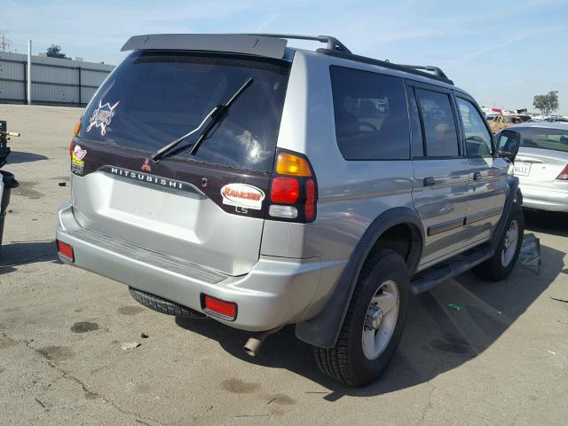 JA4LS31H2YP031843 - 2000 MITSUBISHI MONTERO SP GRAY photo 4