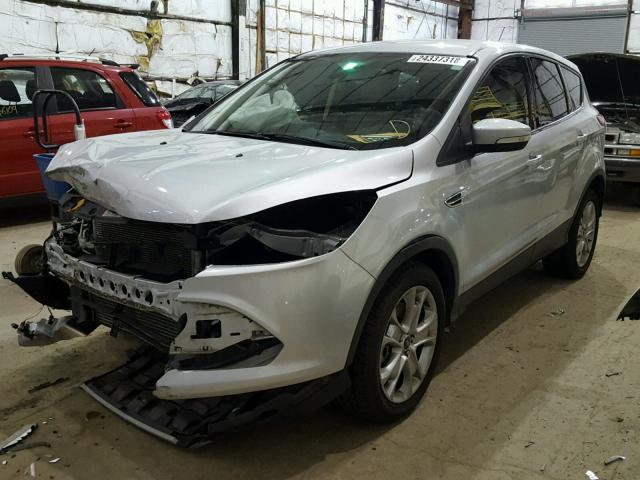 1FMCU9HX1DUA37978 - 2013 FORD ESCAPE SEL SILVER photo 2