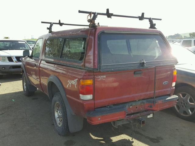 1FTYR11U2WPB25940 - 1998 FORD RANGER RED photo 3