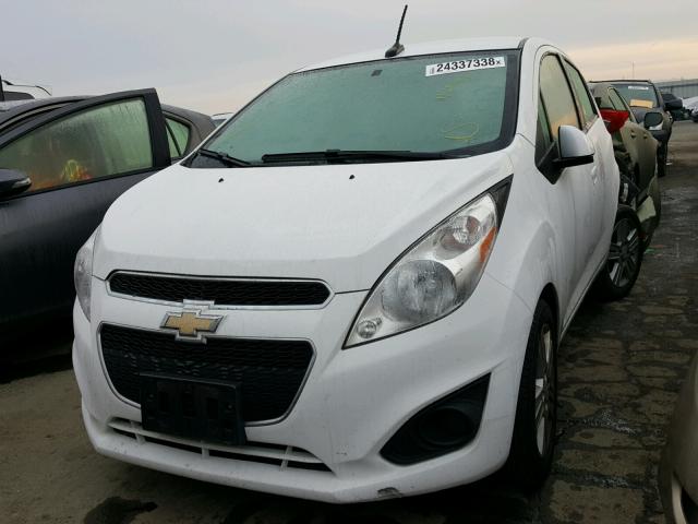 KL8CD6S92EC540383 - 2014 CHEVROLET SPARK 1LT WHITE photo 2