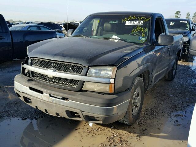 1GCEC14X53Z263966 - 2003 CHEVROLET SILVERADO BLACK photo 2