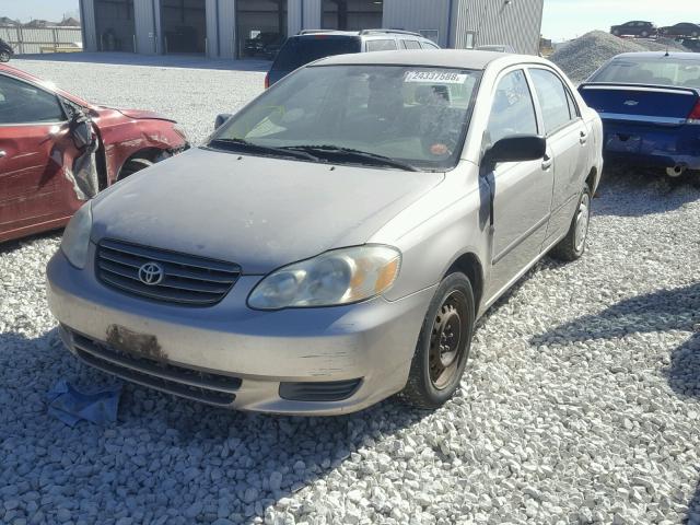 1NXBR32E13Z021215 - 2003 TOYOTA COROLLA CE GOLD photo 2