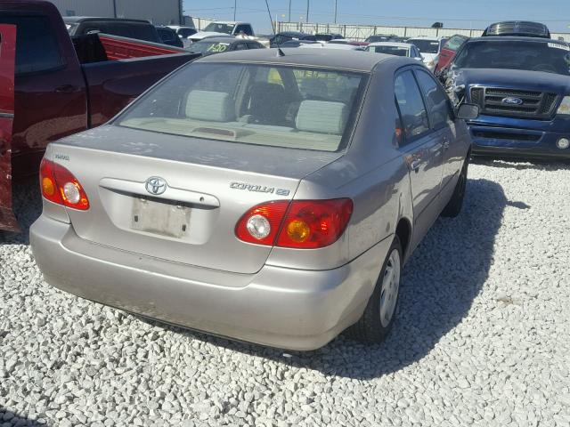 1NXBR32E13Z021215 - 2003 TOYOTA COROLLA CE GOLD photo 4