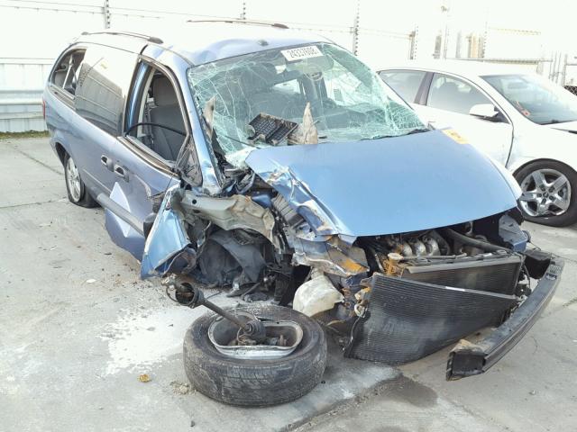 1D4GP24R57B170788 - 2007 DODGE GRAND CARA BLUE photo 1