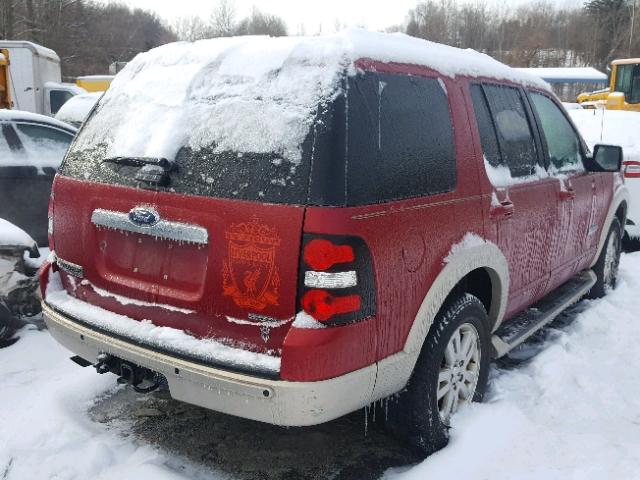 1FMEU74856UA39246 - 2006 FORD EXPLORER E RED photo 4