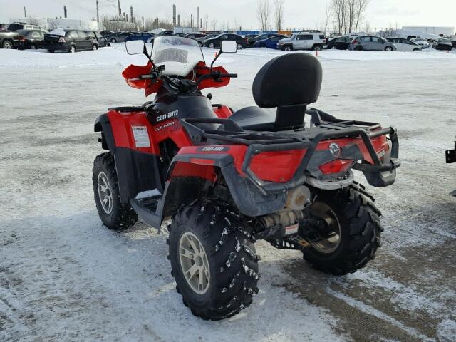 3JBEPHN149J003127 - 2009 CAN-AM OUTLANDER RED photo 3