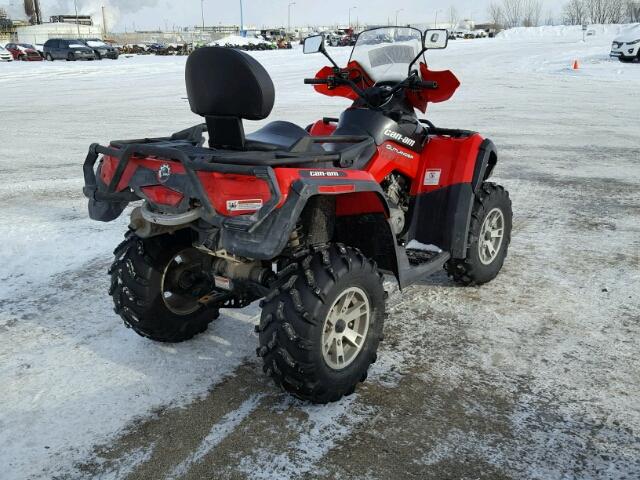 3JBEPHN149J003127 - 2009 CAN-AM OUTLANDER RED photo 4