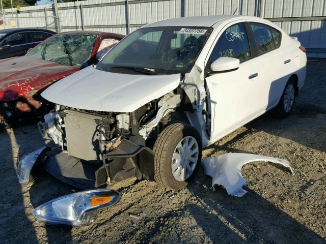 3N1CN7AP9GL877315 - 2016 NISSAN VERSA S WHITE photo 2