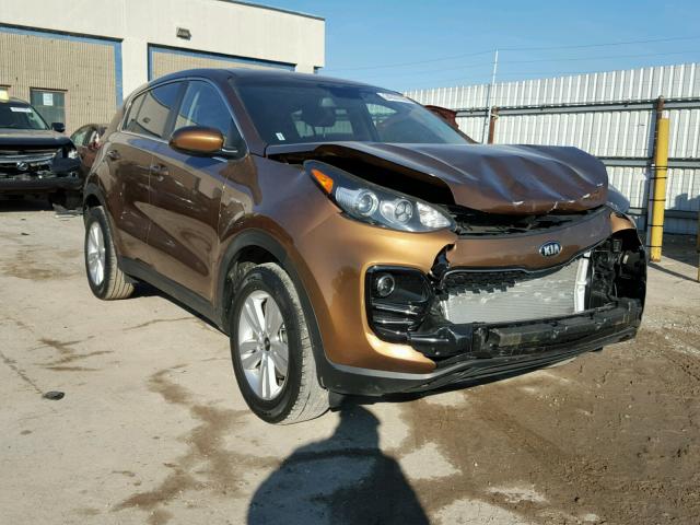 KNDPMCAC1J7313502 - 2018 KIA SPORTAGE L BROWN photo 1