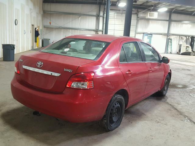 JTDBT923584037836 - 2008 TOYOTA YARIS RED photo 4