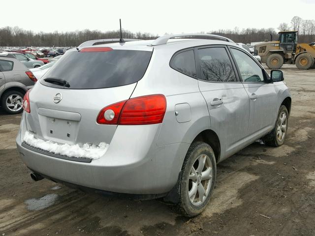 JN8AS58V69W180322 - 2009 NISSAN ROGUE S SILVER photo 4