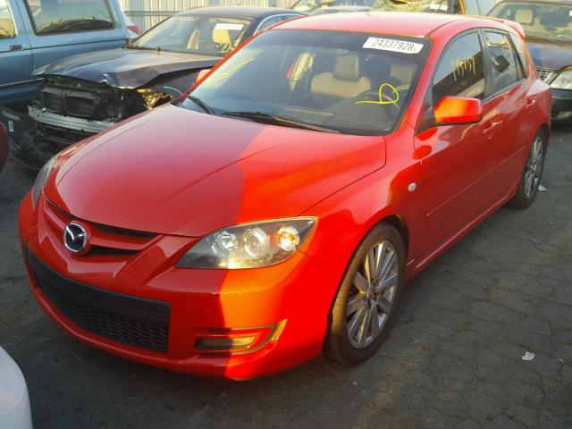 JM1BK34M571769583 - 2007 MAZDA SPEED 3 RED photo 2