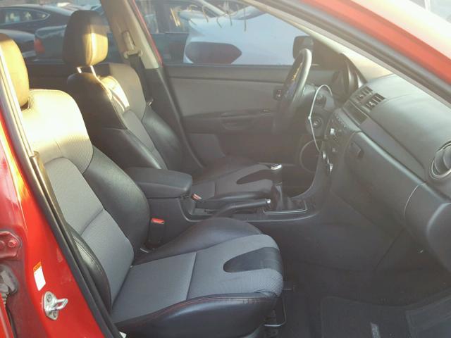 JM1BK34M571769583 - 2007 MAZDA SPEED 3 RED photo 5