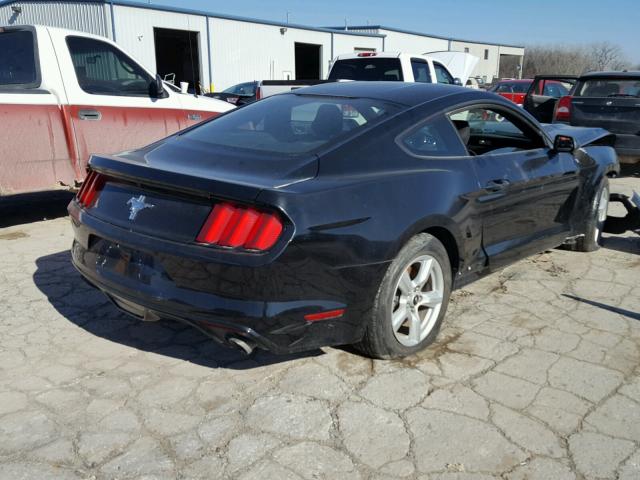 1FA6P8AM0F5367763 - 2015 FORD MUSTANG BLACK photo 4