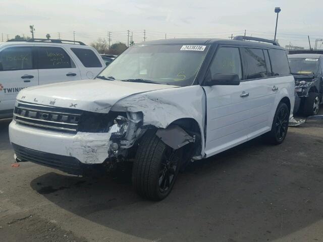 2FMGK5C84GBA05701 - 2016 FORD FLEX SEL WHITE photo 2