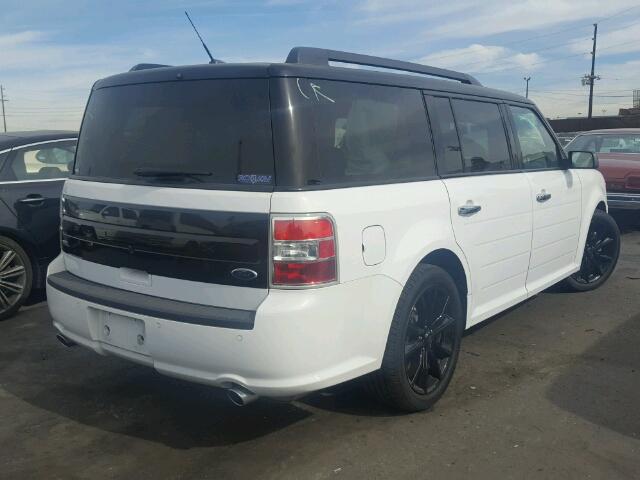 2FMGK5C84GBA05701 - 2016 FORD FLEX SEL WHITE photo 4