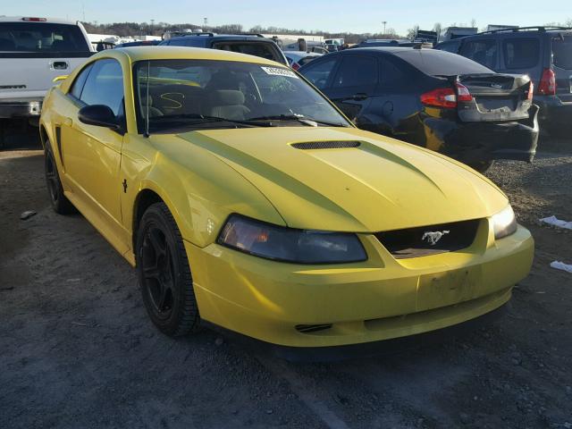 1FAFP404X1F254142 - 2001 FORD MUSTANG YELLOW photo 1