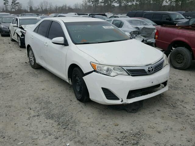 4T1BF1FK1DU663125 - 2013 TOYOTA CAMRY L WHITE photo 1