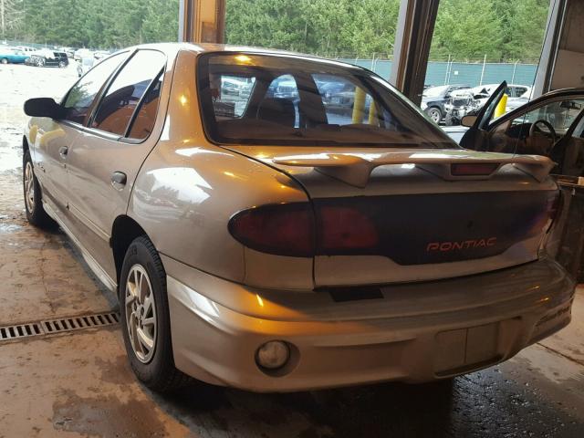 1G2JB524027347841 - 2002 PONTIAC SUNFIRE SE GOLD photo 3