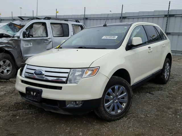 2FMDK49C67BA32164 - 2007 FORD EDGE SEL P WHITE photo 2