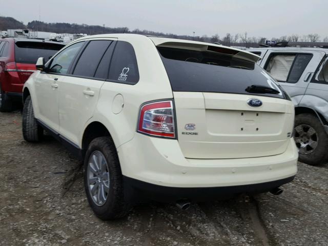 2FMDK49C67BA32164 - 2007 FORD EDGE SEL P WHITE photo 3