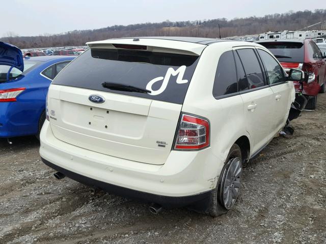 2FMDK49C67BA32164 - 2007 FORD EDGE SEL P WHITE photo 4