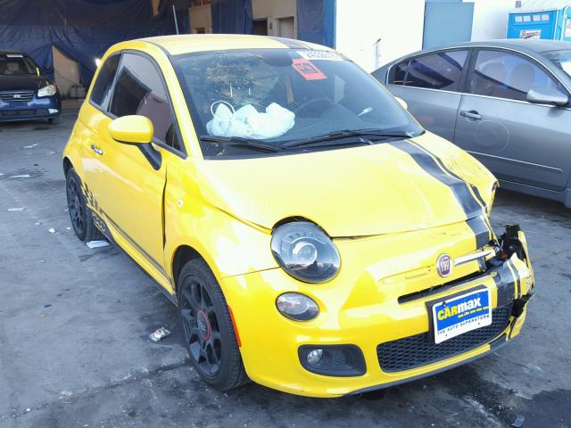 3C3CFFBR9FT704403 - 2015 FIAT 500 SPORT YELLOW photo 1