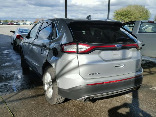 2FMPK3J91HBC32300 - 2017 FORD EDGE SEL SILVER photo 3