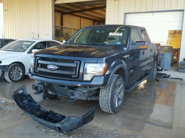 1FTFW1ET6EFB68022 - 2014 FORD F150 SUPER BLACK photo 2