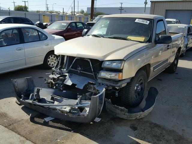 1GCEC14X75Z113747 - 2005 CHEVROLET SILVERADO GOLD photo 2