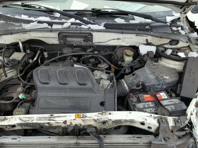 1FMYU03134KA60792 - 2004 FORD ESCAPE XLT WHITE photo 7