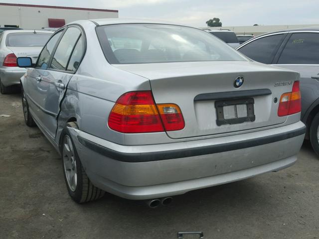 WBAEU33452PF65767 - 2002 BMW 325 XI SILVER photo 3