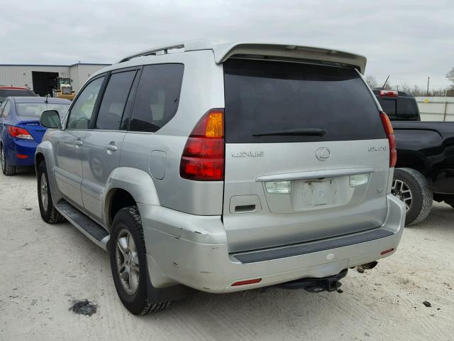 JTJBT20X340061130 - 2004 LEXUS GX 470 SILVER photo 3