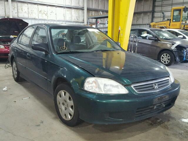 2HGEJ6614YH603385 - 2000 HONDA CIVIC BASE GREEN photo 1