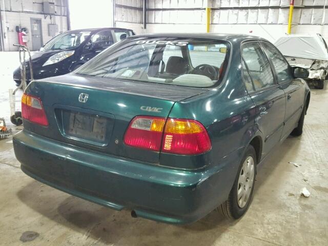 2HGEJ6614YH603385 - 2000 HONDA CIVIC BASE GREEN photo 4