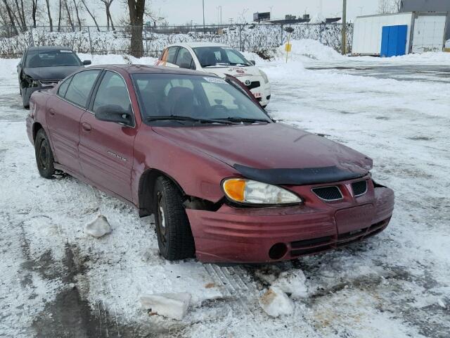 1G2NE52T01M674000 - 2001 PONTIAC GRAND AM S BURGUNDY photo 1