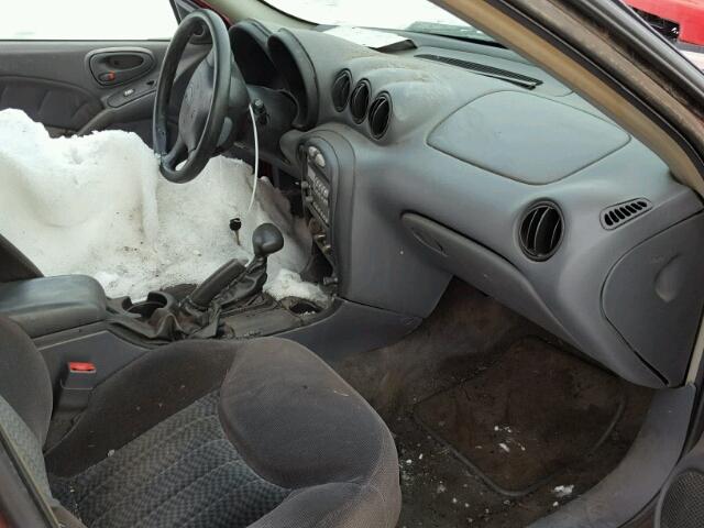 1G2NE52T01M674000 - 2001 PONTIAC GRAND AM S ბურგუნდია ფოტო 5
