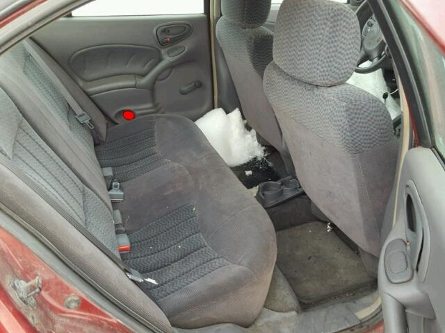 1G2NE52T01M674000 - 2001 PONTIAC GRAND AM S ბურგუნდია ფოტო 6