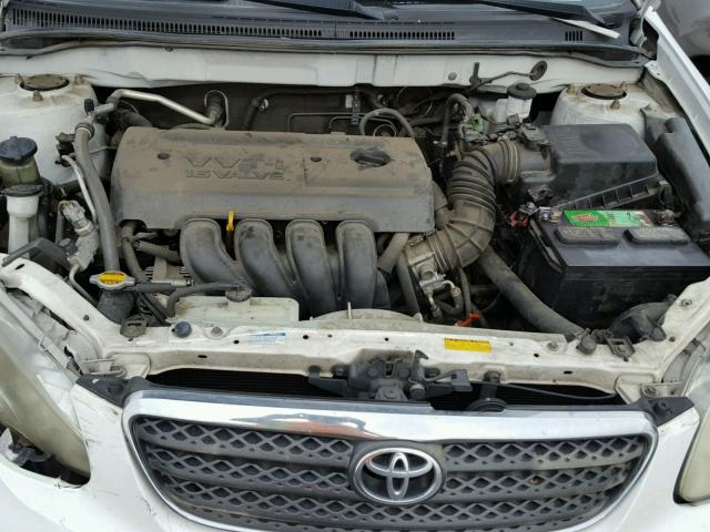 1NXBR32E15Z411699 - 2005 TOYOTA COROLLA CE WHITE photo 7