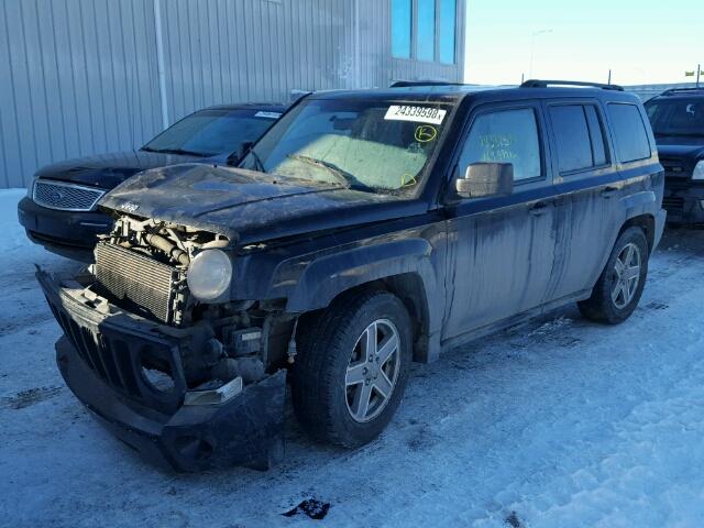 1J8FF28W78D597030 - 2008 JEEP PATRIOT SP BLACK photo 2