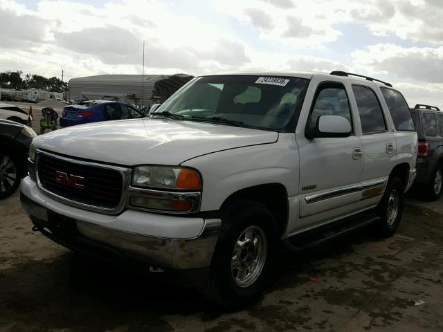 1GKEK13T61J169421 - 2001 GMC YUKON WHITE photo 2