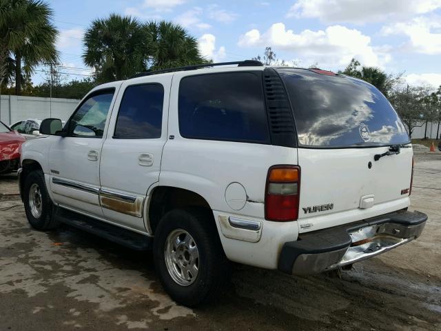 1GKEK13T61J169421 - 2001 GMC YUKON WHITE photo 3