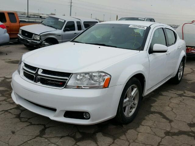 1C3CDZCB9EN156118 - 2014 DODGE AVENGER SX WHITE photo 2