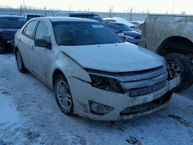 3FAHP0GA0AR195005 - 2010 FORD FUSION S WHITE photo 1