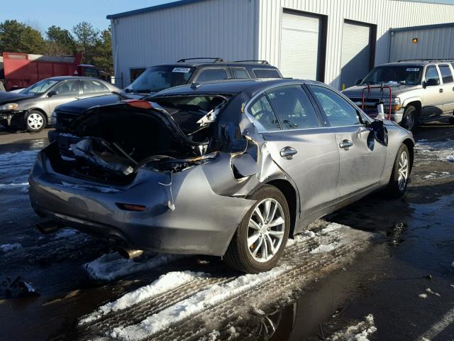 JN1BV7AR7FM395041 - 2015 INFINITI Q50 BASE Gris foto 4