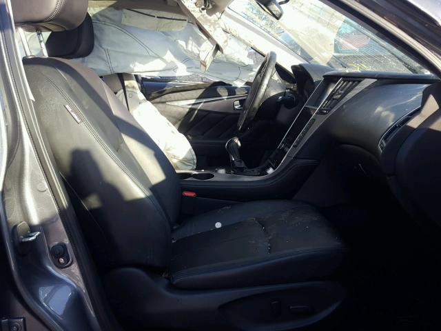 JN1BV7AR7FM395041 - 2015 INFINITI Q50 BASE Gris foto 5